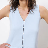 Maurane Top- Light Blue