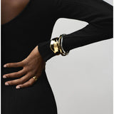 Statement Molten Metal Cuff- Gold