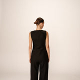 Paz Waistcoat- Black